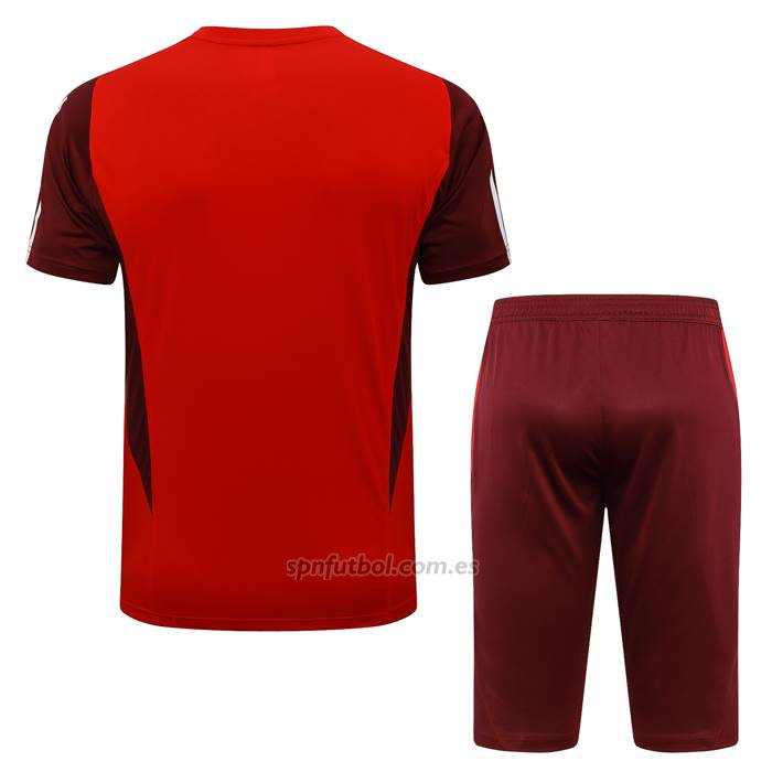 Chandal del Flamengo Manga Corta 2024-2025 Rojo - Pantalon Corto